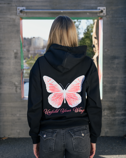 UNFOLD YOUR WINGS OVERSIZE HOODIE